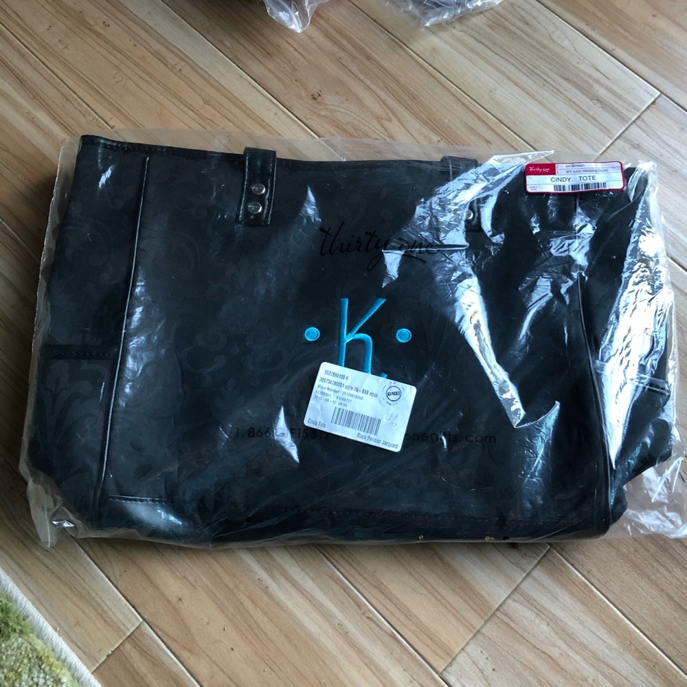 Black thirty one Cindy tote